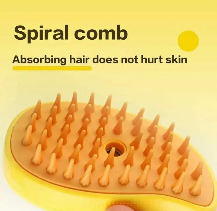 Pet Grooming Massage Comb, Soft Silicone Steam Brush For Cat, Hair Removal Comb Anti Flying Brush Pet Grooming Massage Comb, Soft Silicone Steam Brush For Cat, Hair Removal Comb Anti Flying Brush
